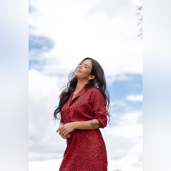 123-Smash + Tess red/black leopard print dress - Picture 2 of 11